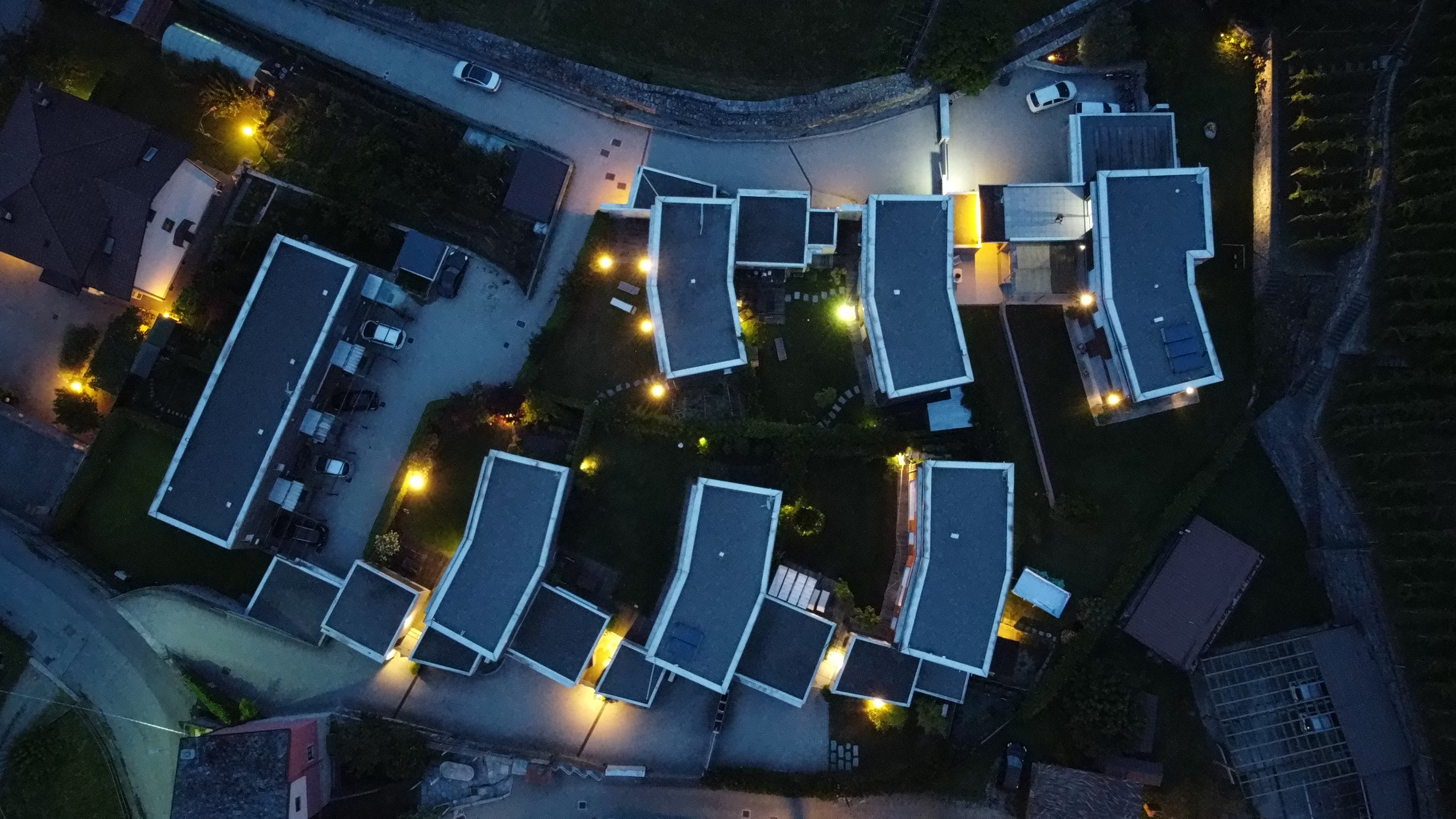 Complesso residenziale notturno